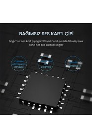 Resim Genel Markalar Usb Ses Kartı 3.5mm Kulaklık Ve Mikrofon Girişli 