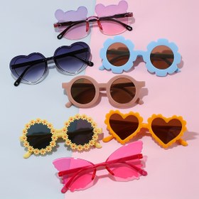 Resim Erkekler, Kadınlar ve Gençler için 7 Çift Sevimli Ayı, Tavşan, Çiçek ve Kalp Şeklinde Gözlük - Fotoğraf Çekimleri İçin Mükemmel Şık Moda Gözlüklere 