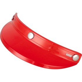 Resim Xindoker Kask Üstüne Takma Güneş Koruyucu, 3/4 Motosiklet Kaski Uyumlu, Üç Kanca Desenli, Pc Malzeme, Kırmızı 