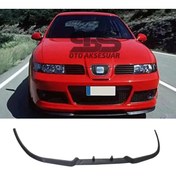 Resim STS Oto Aksesuar Seat Leon Mk1 Mk2 Cupra R Uyumlu Ön Lip Mat Siyah Ön Tampon Lip 