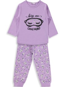 Resim Civil Girls Çiçek Desenli 2-5 Yaş Pijama Takımı - Lila - Lila / 4-5 Yaş 