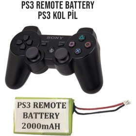 Resim CNK 3.7v 2000mah Ps3 Joystick Batarya Kol Pili V2 