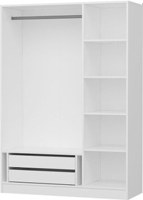 Resim Minar Kale 135cm Giyinme Dolabı Beyaz - 190cm Beyaz 