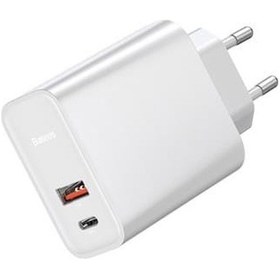 Resim Baseus 30W Hızlı Şarj Adaptörü 1 Usb 1 Type C Girişli 30 