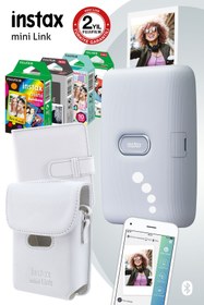 Resim Fujifilm Instax Mini Link Beyaz Akıllı Yazıcı Ve Mega Hediye Seti 