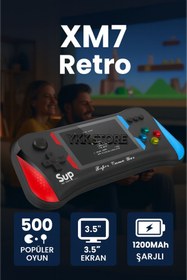 Resim YKK Store XM7 Retro Atari Oyun Konsolu – TV Uyumlu, Klasik Oyun Yüklü Gamebox 