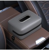 Resim Araba Koltuğu Kolçak Mendil Kutusu Güneşlik Koltuk Geri Asılı Kağıt Torba Gri 