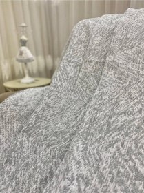 Resim Özlü Home Lüks Pamuklu Koltuk Çekyat Örtüsü Çift Taraflı Terletmez Kaymaz Toplanmaz 170 x 220 CM Gri 
