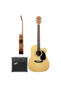 Resim Maxword Mcg-750nt-amp Kaliteli Eq 25w Amfili Elektro Akustik Gitar Seti 