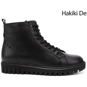 Resim Gönderi(R) Gönderi R Kadın Siyah Fermuarlı Kauçuk Taban Hakiki Deri Postal Bot Dkzb61310402 Siyah 
