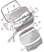 Resim Opel Astra (2022-2024) Arka Bagaj Kapağı (Orijinal) 