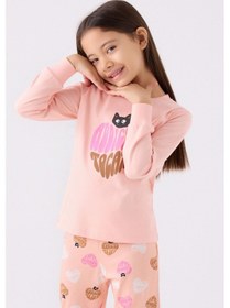 Resim Rolypoly Kız Çocuk Pembe Pijama Takımı Rp3465-c-v1 Pembe 