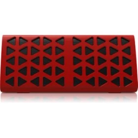Resim New Rixing NR-3021 Tws Içi Boş Üçgen Desen Bluetooth Hoparlör Kırmızı (Yurt Dışından) 