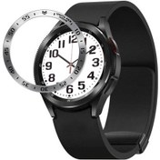 Resim Sones Samsung Galaxy Uyumlu Watch6 Classic 47mm A Stil Akıllı Saat Çelik Halka Koruyucu Çerçeve İçin 