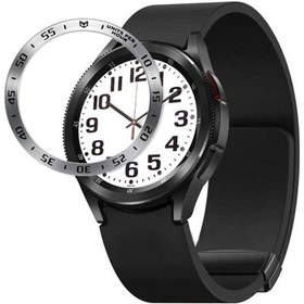Resim Sones Samsung Galaxy Uyumlu Watch6 Classic 47mm A Stil Akıllı Saat Çelik Halka Koruyucu Çerçeve İçin 
