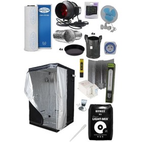 Resim 80x80x180 Bitki Yetiştirme Kabin Seti Hid 