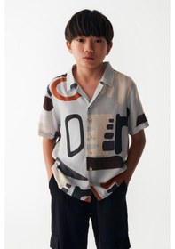 Resim Nk Kids Erkek Gömlek 24ynk46324 Gri 