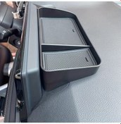 Resim Xuweiwei Araç Gösterge Paneli Organizer Tepsisi - Dayanıklı Pvc Kaymaz Tabanlı, Siyah İç Aksesuar 