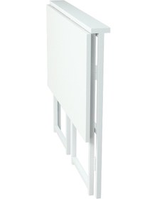 Resim Metallica Concept Delta Katlanabilir Beyaz Çalışma Masası Bilgisayar Masası Çizim Masası Beyaz 