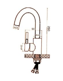 Resim Fleko Ks1s01-2 Inox304 Evıye Krom 