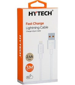 Resim Hytech HY-X99 3m 2.4A Usb to Lightning Beyaz Data + Sarj Kablosu 