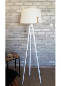 Resim Lambada Düğme Aksesuarlı,3 Ayaklı Lambader,Aydınlatma,Abajur(232633233) 