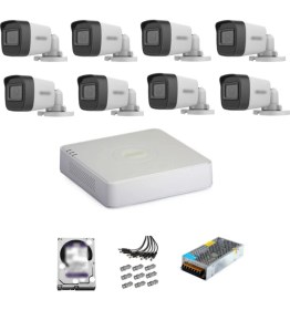 Resim Hikvision 8 Kameralı Güvenlik Kamera Hazır Set 2tb 7/24 Hdd-2tb Kayıt Kapasiteli Sistem 