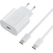 Resim Forzacase Apple iPhone 15 - 16 Serisi ile Uyumlu Hızlı Şarj Destekli 25W Type-C To Type-C Şarj Cihazı Seti - FC1026 