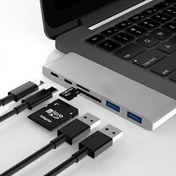 Resim Ally 6 İn1 Usb-C Hub Daul USB 3.0 Type-C Şarj Kart Reader Çoğaltıcı Hub | Baseus Baseus