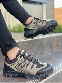 Resim FLY STEP Soğuğa Dayanıklı Kışlık Trekking Ayakkabı Sneaker Kısa Bot Siyah Vizon 