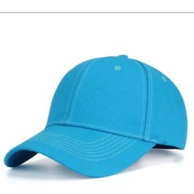 Resim eleven market Turkuaz Unisex Spor Düz Şapka Kep 