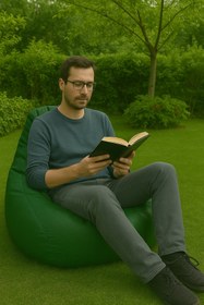 Resim Pufumo Deri Armut Koltuk Yeşil 