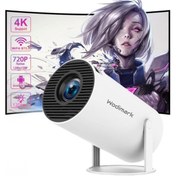 Resim Wodimark Taşınabilir 130" inç Yansıtma Sinema Projeksiyon Cihazı Ev Sineması Dahili Android 11.0, HY300 