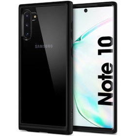 Resim Spigen Galaxy Note 10 ile Uyumlu Kılıf Ultra Hybrid Matte Black 