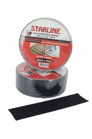 Resim Kardelen İş Elbiseleri Kaydırmaz 25MM x 15M Siyah Bant 