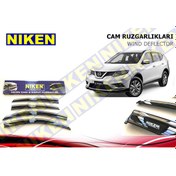 Resim Nissan X-Trail Kromlu Cam Rüzgarlığı Niken 2015 Sonrası Beyaztuning