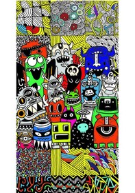 Resim Buffalo Bandana Buff Mixed Siyah 