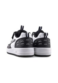 Resim Lambırlent Cırtlı Bağcıklı Unisex Erkek Kız Çocuk Spor Ayakkabı Sneakers 033 Siyah Beyaz 