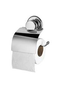 Resim Krom Kapaklı Kendinden Yapışkanlı Tuvalet Kağıtlık 16.5 x 12.2 x 11.2 CM 