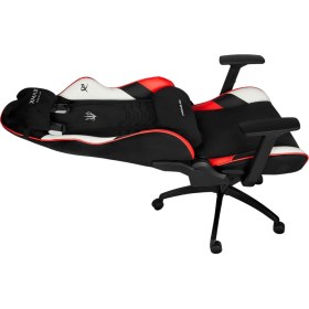 Resim / Rio Plus Terletmez Kısmi Derili Kadife Kumaş Kırmızı Siyah Gaming Oyuncu Koltuğu / 120 kg Taşır 