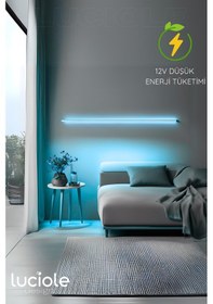 Resim Rgb Tak Çalıştır Kumandalı Led Strip Tube Lambader Elite - Bar-mor 