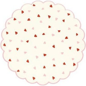 Resim Meri Meri - Kalp Tabak - 8 Adet 