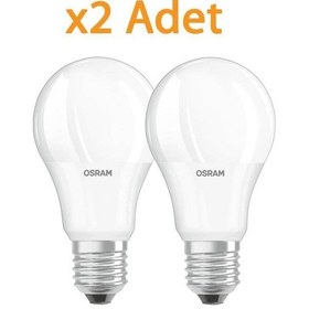 Resim Osram 10W 75W Led Ampul Beyaz 6500K E27 2 Adet 