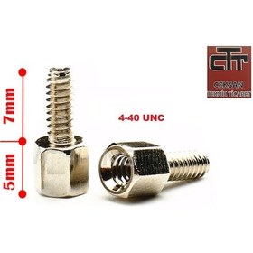 Resim Standoff-Distans 4-40 Unc X5X7 MM Adet Seçenekli 24 Adet 