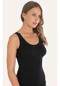 Resim NBB Beyaz Geniş Askılı Seamless Atlet Body 001 