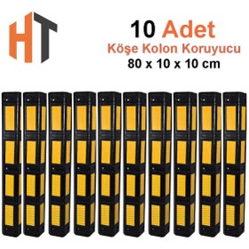 Resim Hayat Trafik Kauçuk Köşe Kolon Koruma EKO Petekli 10'lu Set 