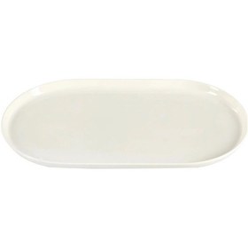 Resim Porland Chopin Kayık Tabak 18cm Krem Tekli 