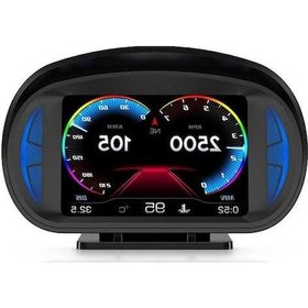 Resim Ganzhoushop Up Ölçer Obd İşlevli Head Hallow Gps Eğim Display Çok Mp Siyah 