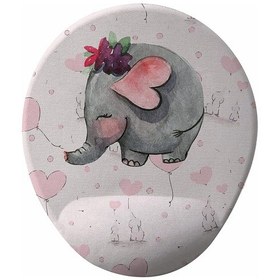 Resim Ped Gameboss Fil Desenli Bilek Destekli Tasarım Mouse Pad Modern Tek Ebat Mousepad 