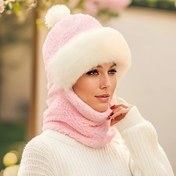 Resim Kadınlar için Peluş Polar Kış Balaclava Boyun Gaiter - Esnek Hafif Termal Yüz Maskesi & Kulak Isıtıcı, Yumuşak Pembe Düz Renk Bisiklet, Dış Mekan Sporları, Noel, Sadece Elde Yıkama, Tatil Aksesuarı, Fantezi Temalı Giyim, Rahat Esnek Kumaş 